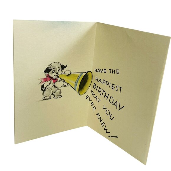 Vintage 6 Piece Nesting Envelopes Dog Gone It Happiest Birthday Card Unused - Picture 8 of 9